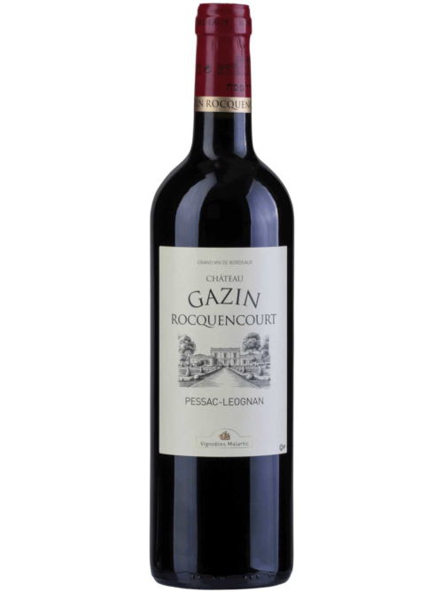 CH GAZIN ROCQUENCOURT RED 750ML is a rich red wine from the renowned Bordeaux region of France. It presents a blend of dark fruit flavors