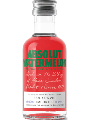 <p>ABSOLUT WATERMELON 50ML is a flavored vodka crafted from high-quality wheat and pure water sourced from Åhus