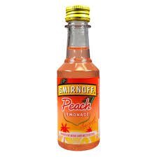 SMIRNOFF PEACH LEMONADE 50ML is a refreshing blend of smooth vodka infused with the natural flavors of ripe peaches and zesty lemonade. Produced in the USA