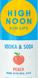 HIGH NOON PEACH 375ML is a refreshing ready-to-drink beverage that features the crisp flavor of ripe peaches