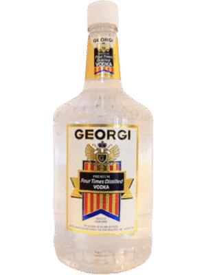 GEORGI VODKA 1.75L is a premium vodka distilled in the United States