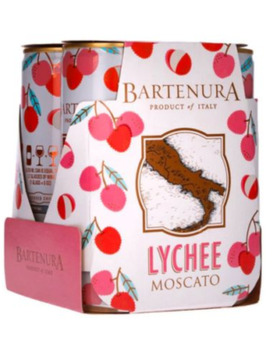 Bartenura Lychee Moscato Cans offer a refreshing blend of sweet