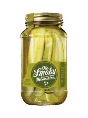 OLE SMOKY PICKLES MOONSHINE 750ML offers a unique blend of pickle flavor infused with authentic moonshine