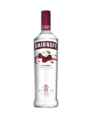 SMIRNOFF CHERRY 375ML is a fruit-infused vodka that features a refreshing cherry flavor