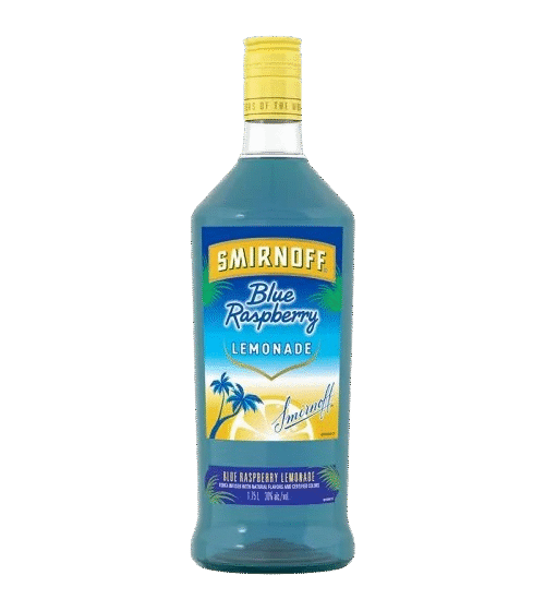 SMIRNOFF BLUE RASPBERRY LEMONADE is a flavored vodka that combines the sweet and tart notes of blue raspberry with a refreshing lemonade finish. Crafted in the United States