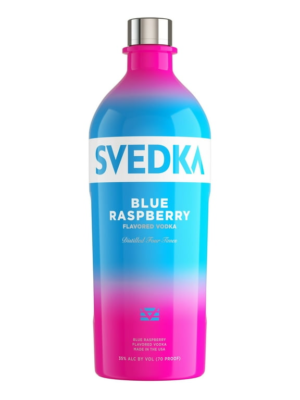 SVEDKA Blue Raspberry Vodka is a flavored vodka that delivers a bright and bold taste profile