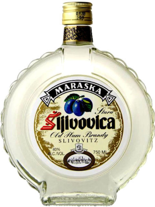 MARASKA SLIVOVITZ is a premium plum brandy hailing from the rich fruit-growing regions of Croatia. It features a distinctive flavor profile characterized by the natural sweetness of ripe plums complemented by subtle notes of spice and a clean