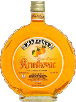 MARASKA PEAR LIQUEUR is a fruit-based spirit that captures the essence of ripe