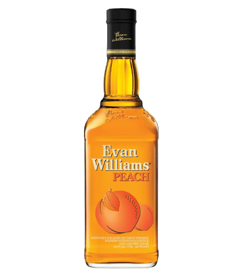 EVAN WILLIAMS PEACH is a flavored whiskey that offers a refreshing fusion of sweet peach and smooth bourbon notes. Produced in the United States