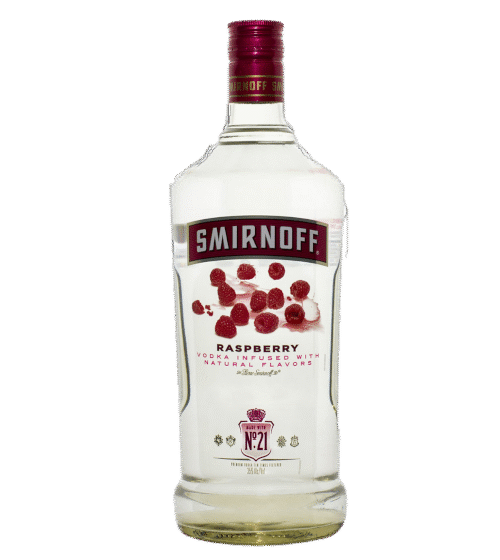 SMIRNOFF RASPBERRY 1.75L is a premium vodka infused with the essence of ripe raspberries