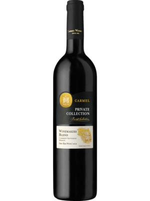 <p>The CARMEL PC CAB SAUV MERLOT 750ML is a red wine that features a rich flavor profile with notes of dark berries